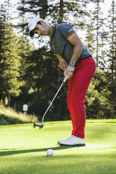 Golfer am Golfclub Lech