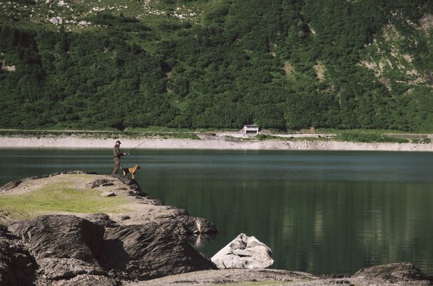 Fischen am Spullersee