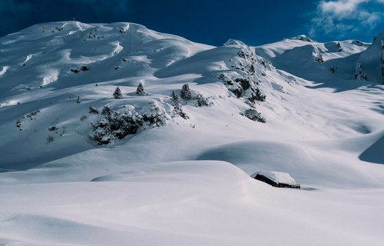 Verschneite Landschaft