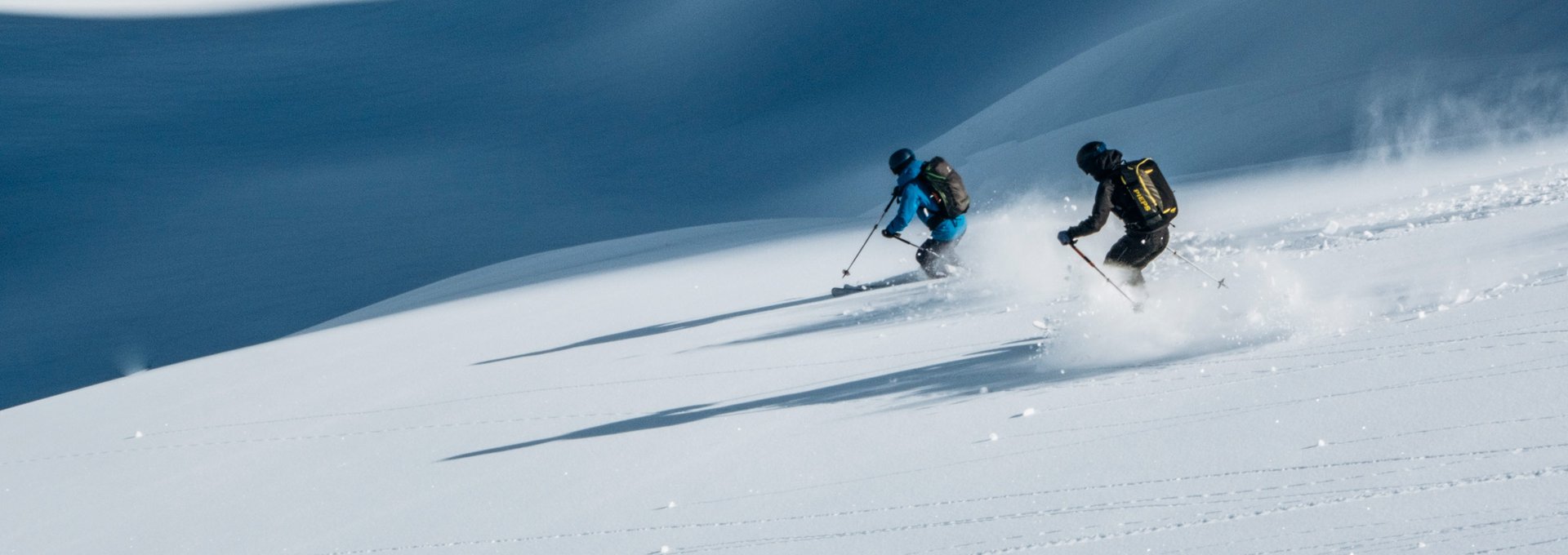 Skiabfahrt am Arlberg