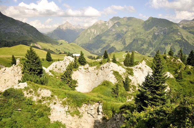 Gipslöcher am Arlberg