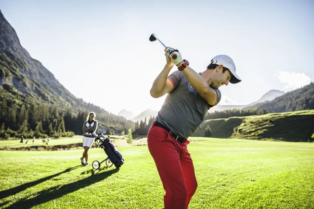Golfer am Golfclub Lech