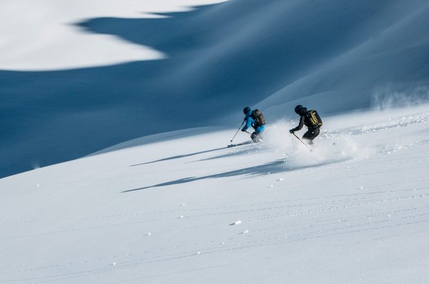 Skiabfahrt am Arlberg