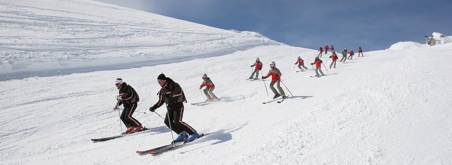 Skifahrer am Arlberg