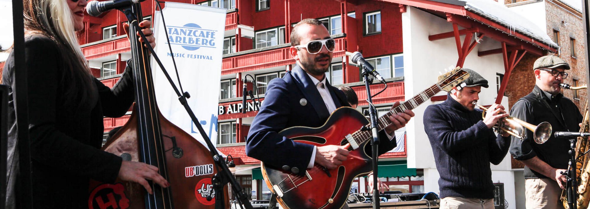 Band beim Tanzcafe am Arlberg